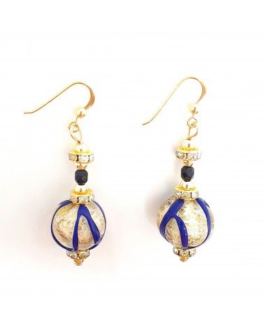 Boucles d'oreilles Aida en verre de Murano bijoux fantaisies made in Italy