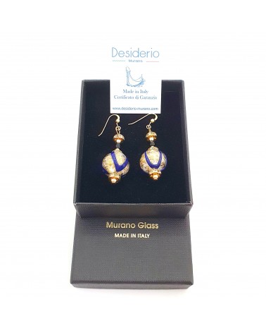 Boucles d'oreilles Aida en verre de Murano bijoux fantaisies made in Italy