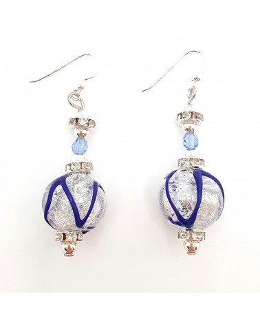 Boucles d'oreilles Aida en verre de Murano bijoux fantaisies made in Italy
