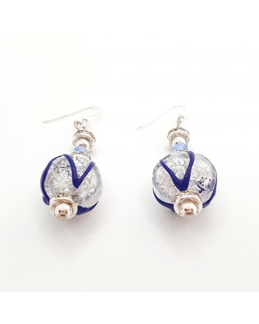 Boucles d'oreilles Aida en verre de Murano bijoux fantaisies made in Italy