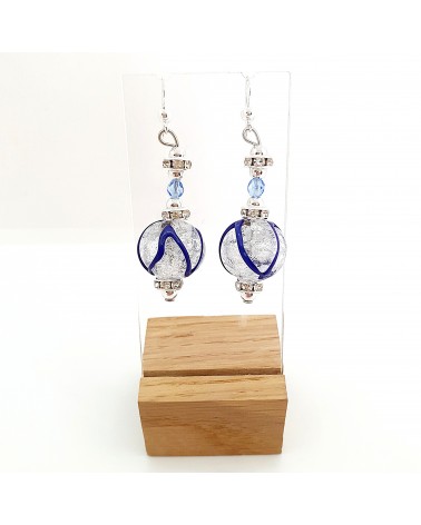 Boucles d'oreilles Aida en verre de Murano bijoux fantaisies made in Italy