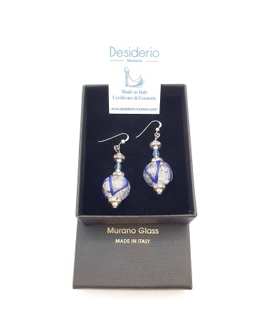 Boucles d'oreilles Aida en verre de Murano bijoux fantaisies made in Italy