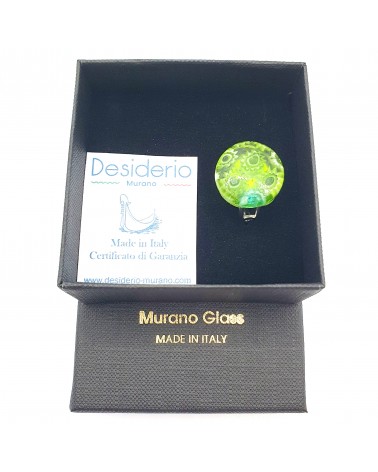 Bague ronde en verre de Murano bijoux made in Italie Bijoux Murano
