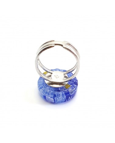 Bague ronde en verre de Murano bijoux made in Italie Bijoux Murano