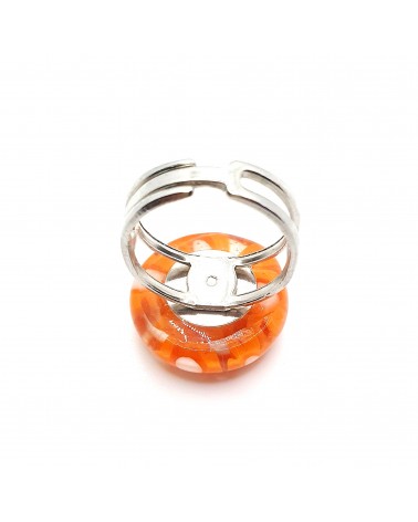 Bague ronde en verre de Murano bijoux made in Italie Bijoux Murano