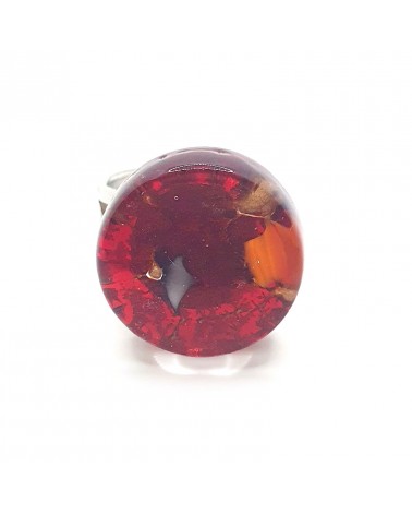 Bague ronde verre Murano bijoux fantaisies made in Italie