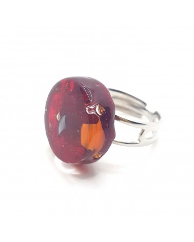 Bague ronde verre Murano bijoux fantaisies made in Italie