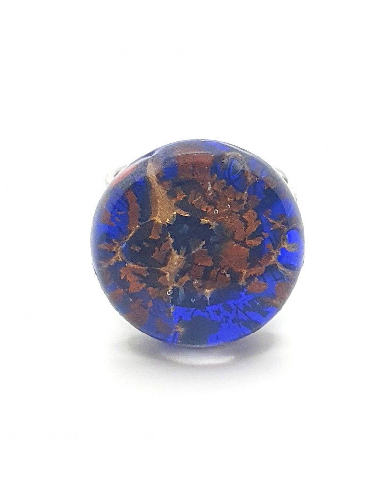 Bague ronde verre Murano bijoux fantaisies made in Italie