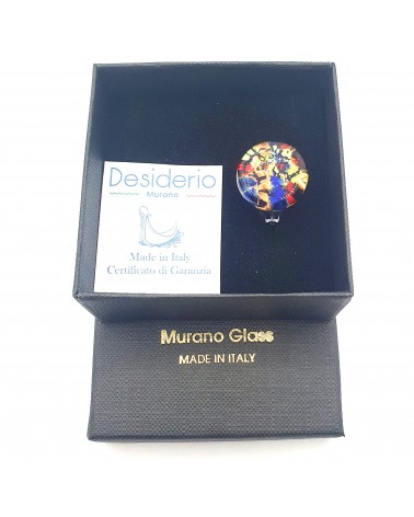 Bague ronde verre Murano bijoux fantaisies made in Italie