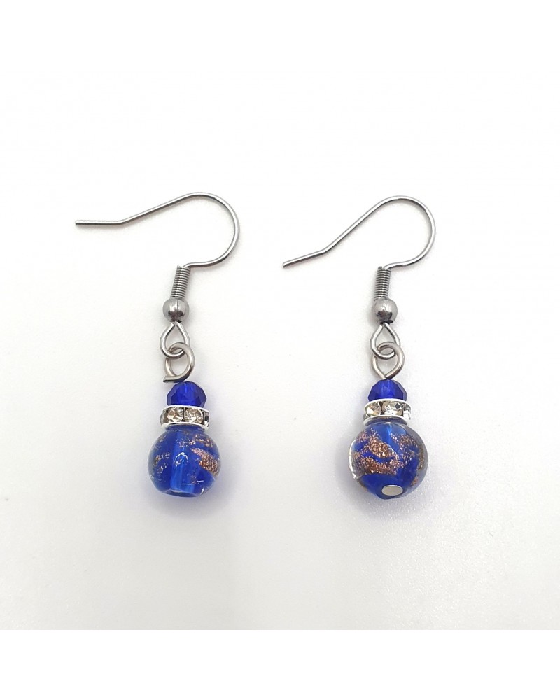Boucles d'oreilles perle Monachella bijoux fantaisies made Italie bijoux Murano