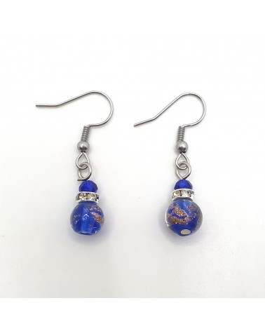 Boucles d'oreilles perle Monachella bijoux fantaisies made Italie bijoux Murano