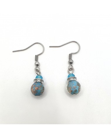 Boucles d'oreilles perle Monachella bijoux fantaisies made Italie bijoux Murano