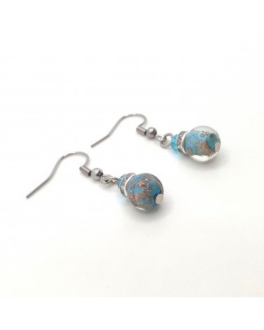 Boucles d'oreilles perle Monachella bijoux fantaisies made Italie bijoux Murano