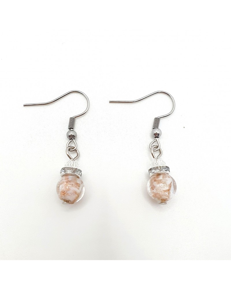 Boucles d'oreilles perle Monachella bijoux fantaisies made Italie bijoux Murano