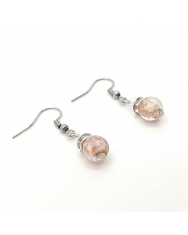 Boucles d'oreilles perle Monachella bijoux fantaisies made Italie bijoux Murano