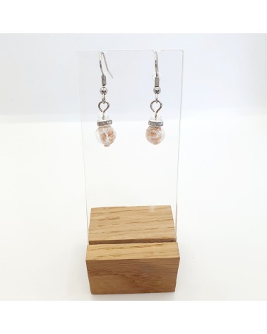 Boucles d'oreilles perle Monachella bijoux fantaisies made Italie bijoux Murano