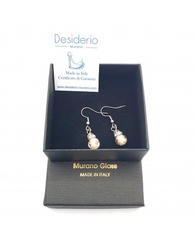 Boucles d'oreilles perle Monachella bijoux fantaisies made Italie bijoux Murano