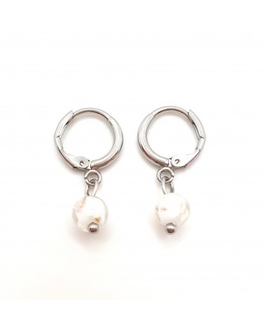 Boucles d'oreilles perle sommersa bijoux fantaisies made Italie bijoux Murano