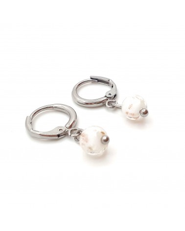 Boucles d'oreilles perle sommersa bijoux fantaisies made Italie bijoux Murano