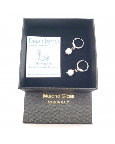 Boucles d'oreilles perle sommersa bijoux fantaisies made Italie bijoux Murano