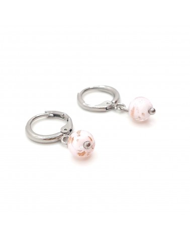 Boucles d'oreilles perle sommersa bijoux fantaisies made Italie bijoux Murano