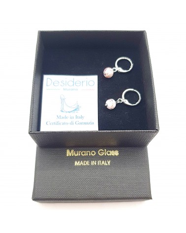 Boucles d'oreilles perle sommersa bijoux fantaisies made Italie bijoux Murano