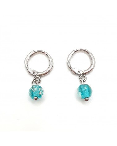 Boucles d'oreilles perle sommersa bijoux fantaisies made Italie bijoux Murano