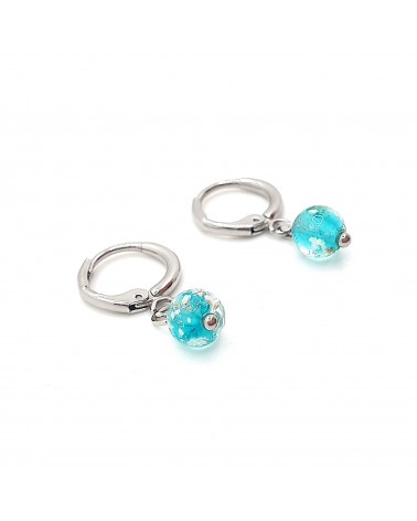 Boucles d'oreilles perle sommersa bijoux fantaisies made Italie bijoux Murano