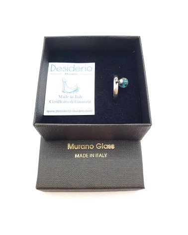Bague Fedina sommersa en verre de Murano made in italy