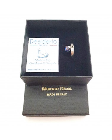 Bague Fedina sommersa en verre de Murano made in italy