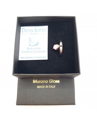 Bague Fedina sommersa en verre de Murano made in italy