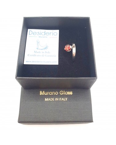 Bague Fedina sommersa en verre de Murano made in italy