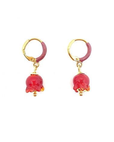 Boucles d'oreilles Campanelle bijoux fantaisies made Italie bijoux Murano