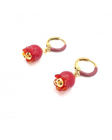 Boucles d'oreilles Campanelle bijoux fantaisies made Italie bijoux Murano