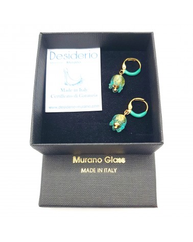 Boucles d'oreilles Campanelle bijoux fantaisies made Italie bijoux Murano