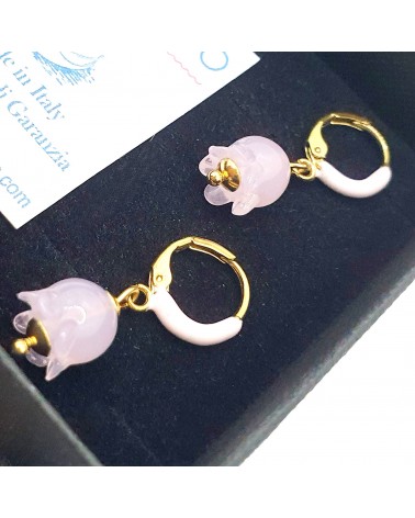 Boucles d'oreilles Campanelle bijoux fantaisies made Italie bijoux Murano
