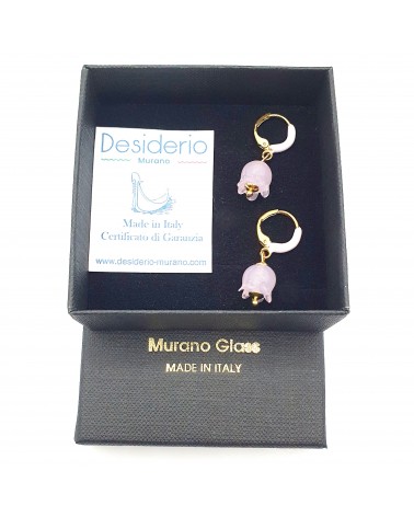 Boucles d'oreilles Campanelle bijoux fantaisies made Italie bijoux Murano