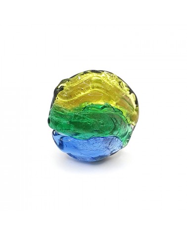 Bague ronde en verre de Murano collection vague made in Italy