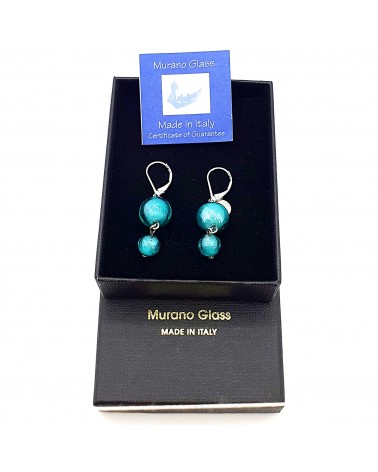 Boucles d'oreilles perle bijoux fantaisie verre de Murano