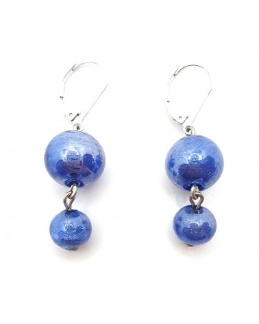 Boucles d'oreilles perle bijoux fantaisie verre de Murano