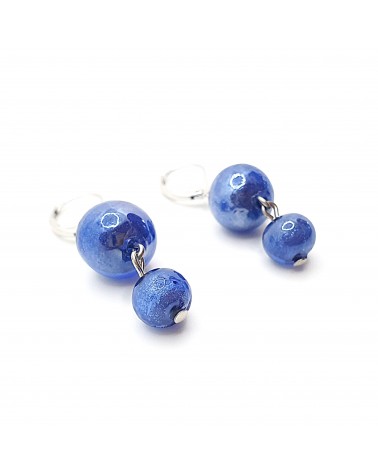 Boucles d'oreilles perle bijoux fantaisie verre de Murano