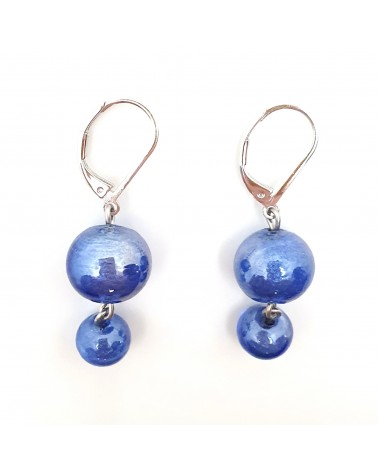 Boucles d'oreilles perle bijoux fantaisie verre de Murano