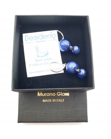 Boucles d'oreilles perle bijoux fantaisie verre de Murano