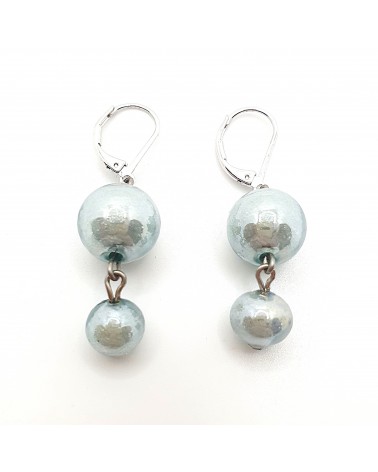 Boucles d'oreilles perle bijoux fantaisie verre de Murano