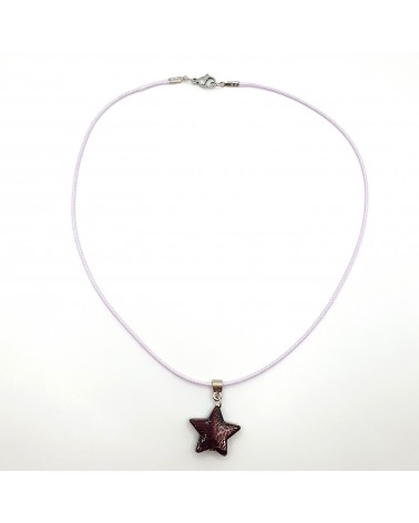 Pendentif étoile en verre de Murano bleu bijoux fantaisies verre de Murano
