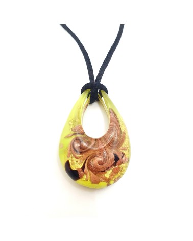 Pendentif Goutte Murano  bijoux fantaisie made in Italie