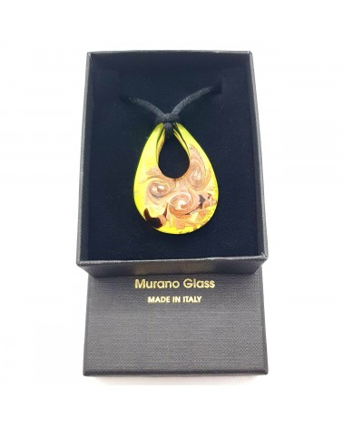 Pendentif Goutte Murano  bijoux fantaisie made in Italie