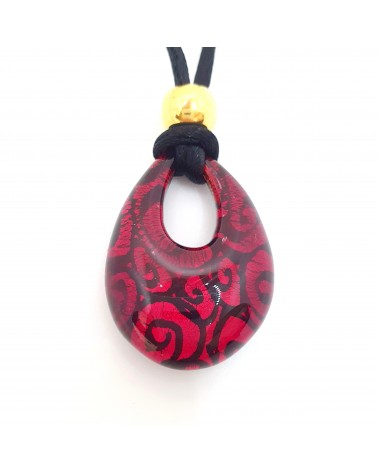 Pendentif Persia en verre de Murano bijoux fantaisie made in Italie