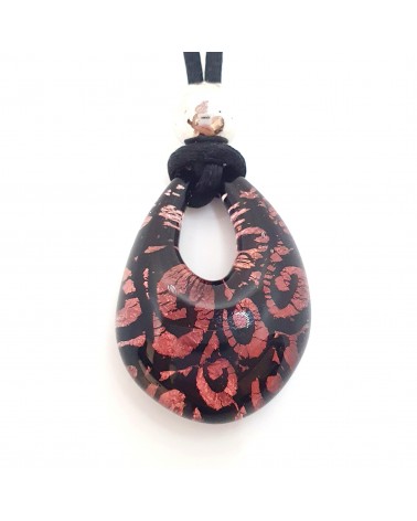 Pendentif Persia en verre de Murano bijoux fantaisie made in Italie