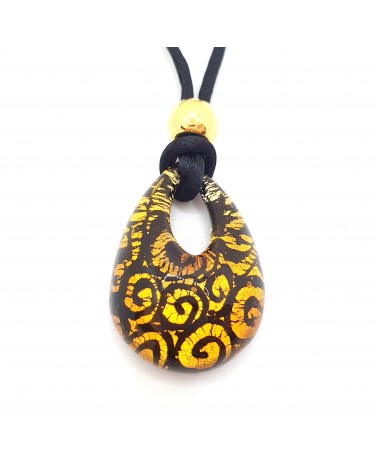 Pendentif Persia en verre de Murano bijoux fantaisie made in Italie